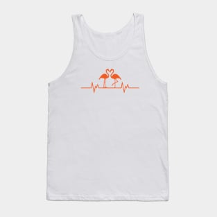 Flamingos Heartbeat Tank Top